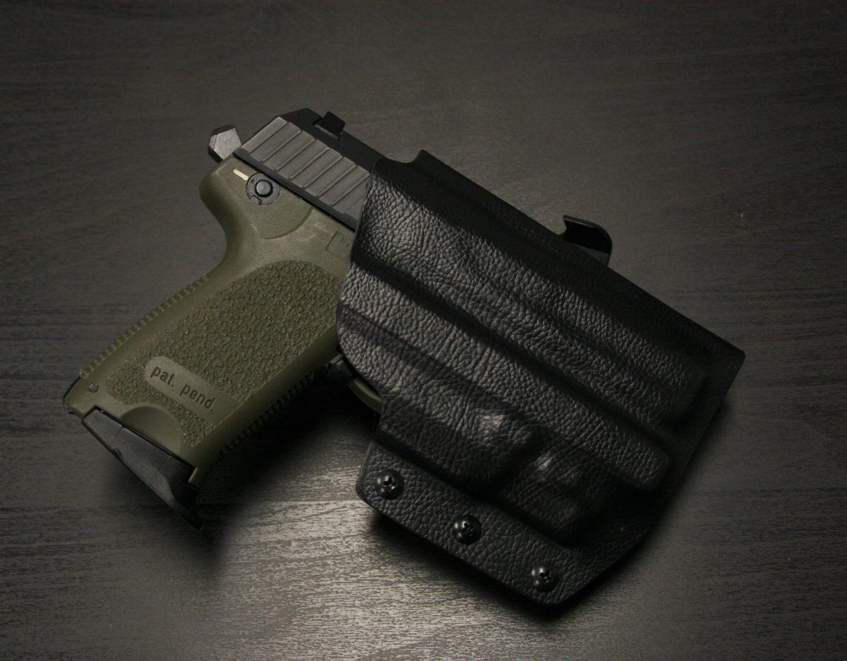 VP40. Leather PADDLE Holster S&W M&P # 3745 BRN 2.0 VP9 H&K USP 