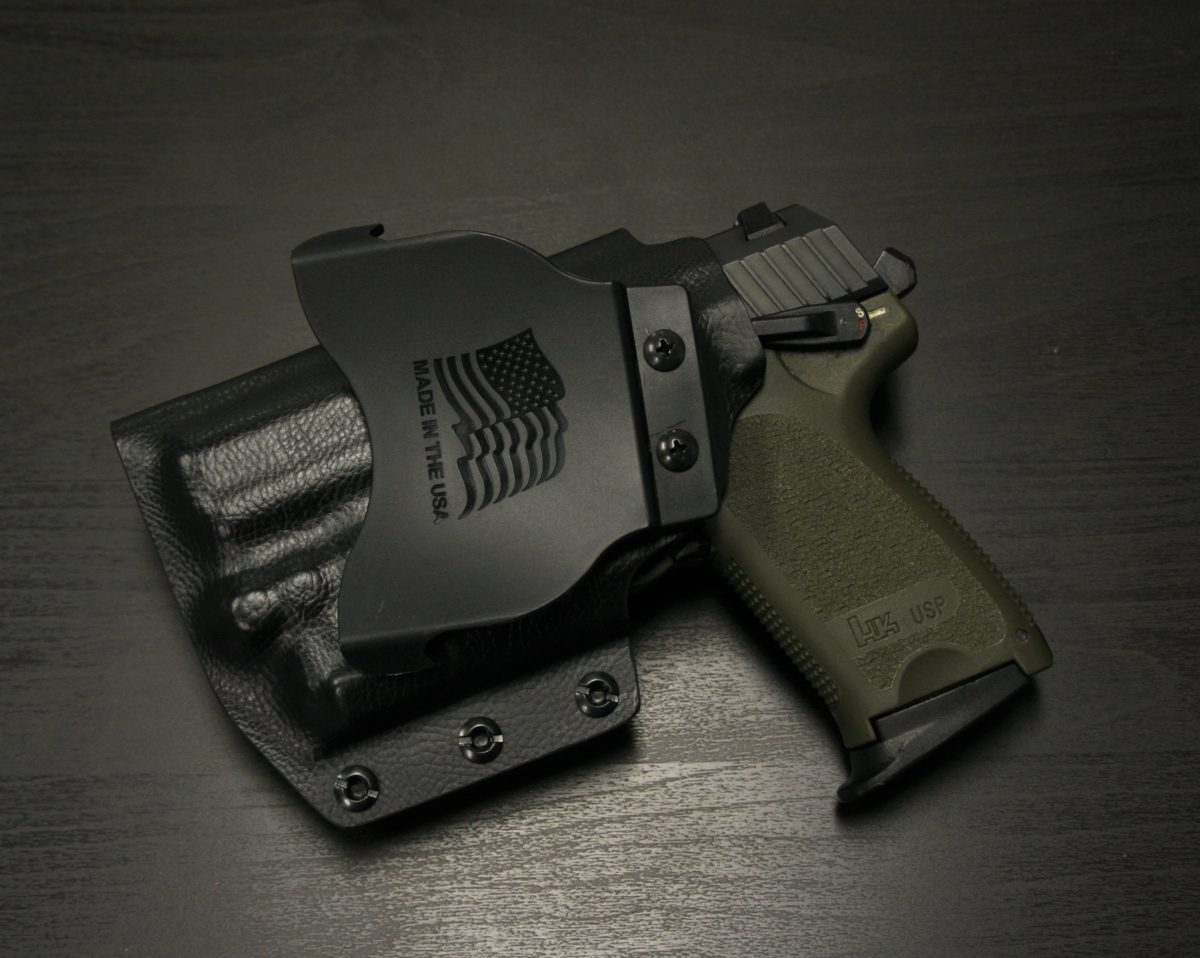 Fits Glock 43X MOS Olive Drab Carbon Fiber Kydex OWB Holster w/ Paddle Clip USA 